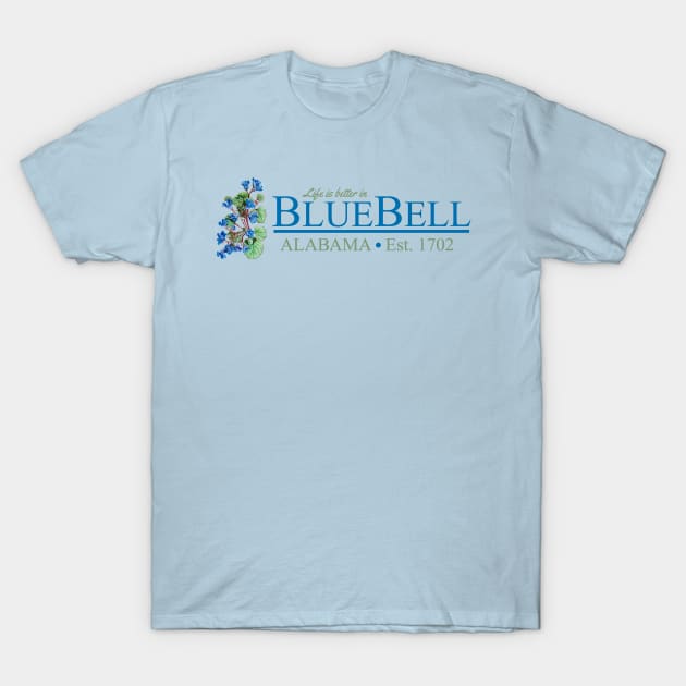 BlueBell, Alabama from Hart of Dixie T-Shirt by hauntedjack